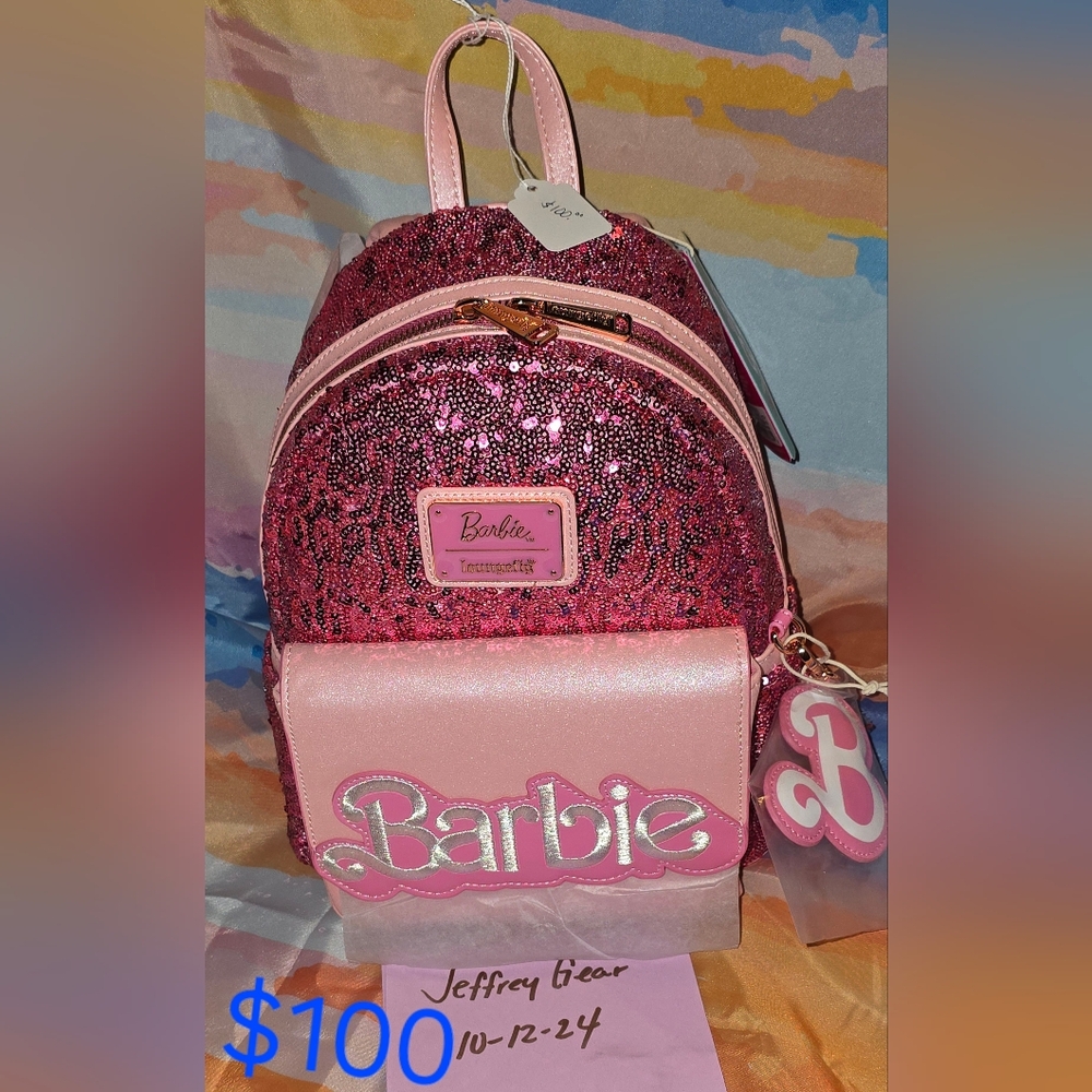 Loungefly Barbie Anniversary Sequin Pink